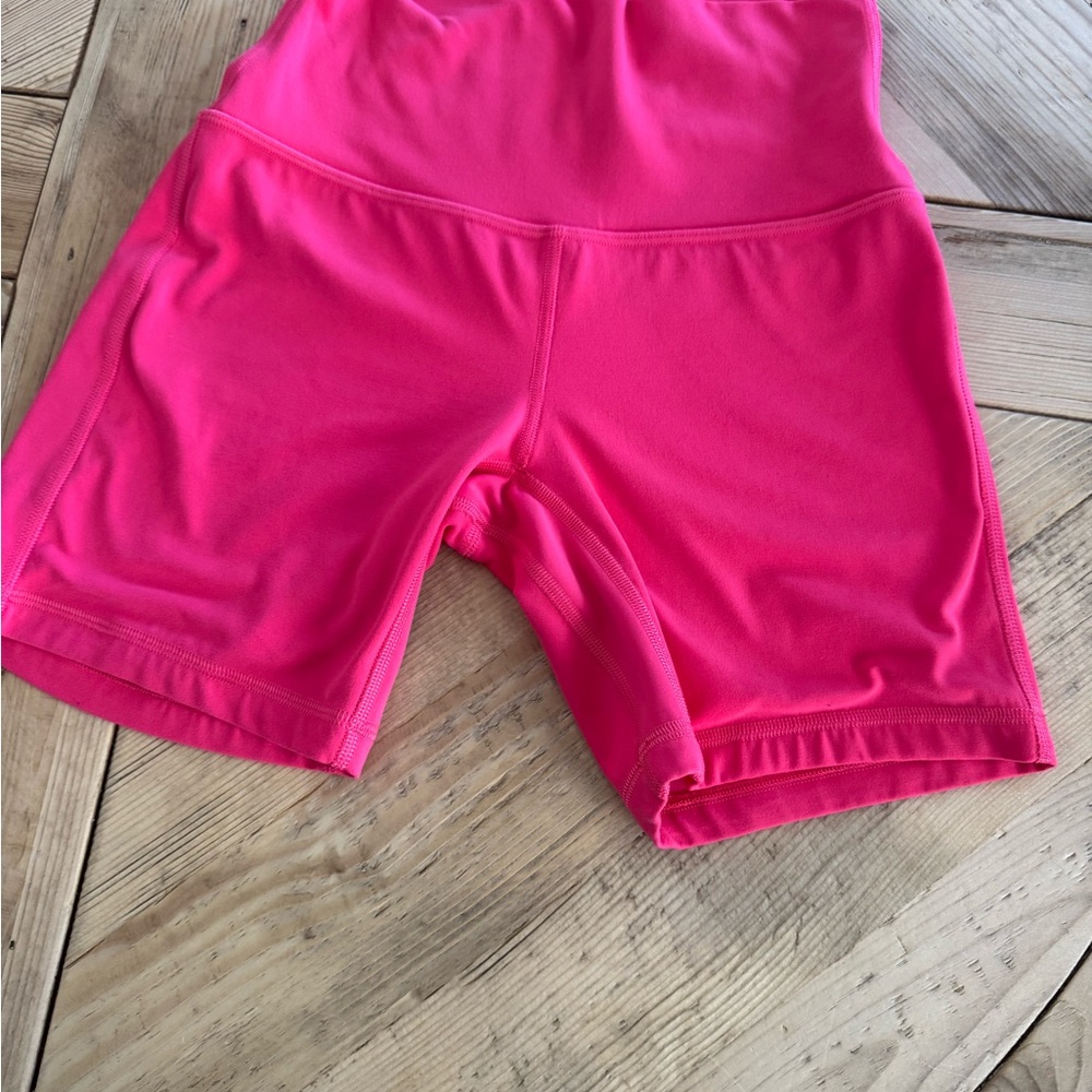 Lululemon Athletica Bright Pink Bike Shorts